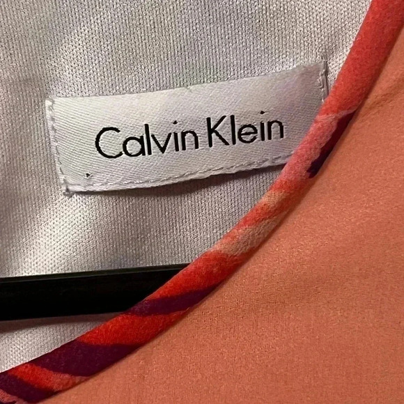 Calvin Klein pink floral sleeveless shift dress size Small - Picture 3 of 5